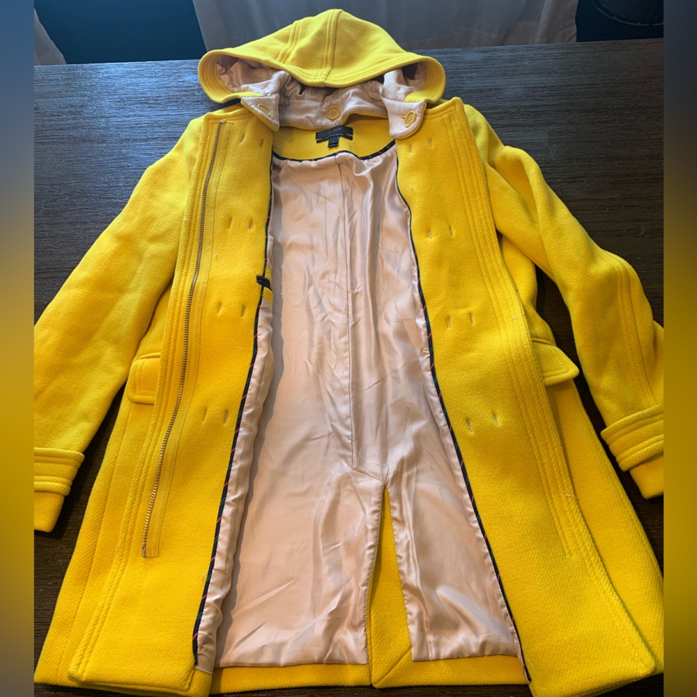 J. Crew Yellow Toggle Coat - Picture 5 of 14